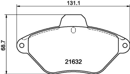 MINTEX MINTEX MDB1630 1x MINTEX MDB1630 Brake Pad Set 