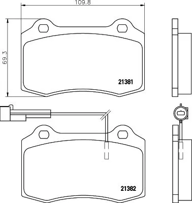 MINTEX MINTEX MDB1633 1x MINTEX MDB1633 Brake Pad Set 