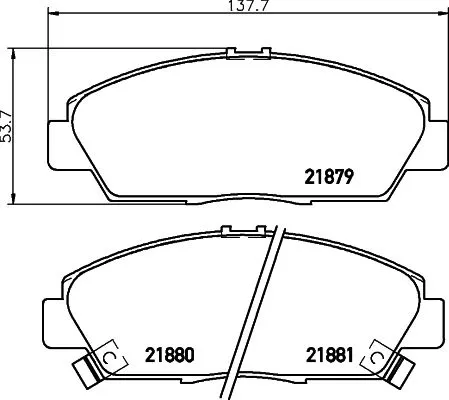 MINTEX MINTEX MDB1635 1x MINTEX MDB1635 Brake Pad Set 