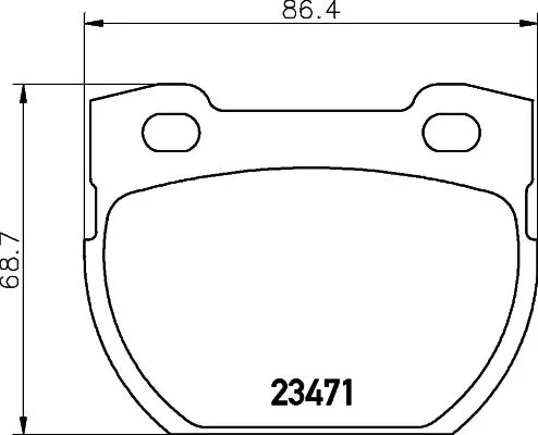 1x MINTEX MDB1645 Brake Pad Set