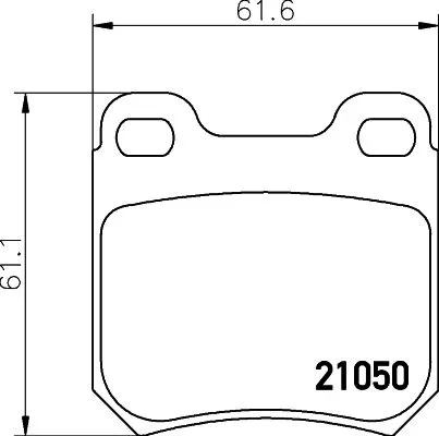 MINTEX MINTEX MDB1651 1x MINTEX MDB1651 Brake Pad Set 