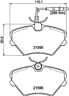MINTEX MINTEX MDB1663 1x MINTEX MDB1663 Brake Pad Set 