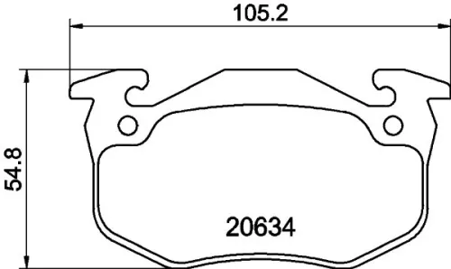 MINTEX MINTEX MDB1676 1x MINTEX MDB1676 Brake Pad Set 