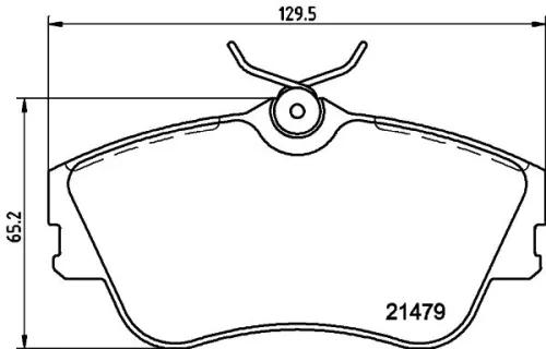 1x MINTEX MDB1682 Brake Pad Set