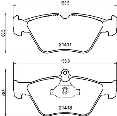 MINTEX MINTEX MDB1683 1x MINTEX MDB1683 Brake Pad Set 