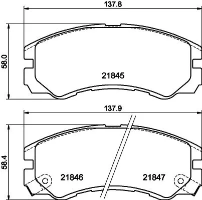 MINTEX MINTEX MDB1685 1x MINTEX MDB1685 Brake Pad Set 