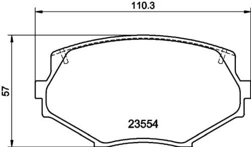 MINTEX MINTEX MDB1686 1x MINTEX MDB1686 Brake Pad Set 