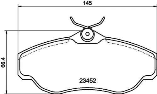 1x MINTEX MDB1701 Brake Pad Set