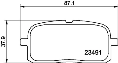 MINTEX MINTEX MDB1709 1x MINTEX MDB1709 Brake Pad Set 