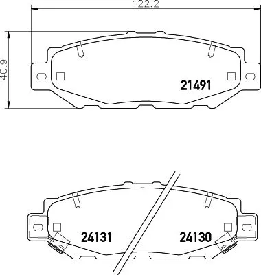 MINTEX MINTEX MDB1710 1x MINTEX MDB1710 Brake Pad Set 