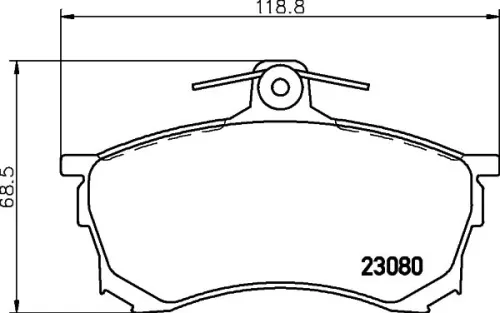 MINTEX MINTEX MDB1726 1x MINTEX MDB1726 Brake Pad Set 