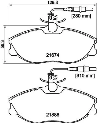 MINTEX MINTEX MDB1732 1x MINTEX MDB1732 Brake Pad Set 