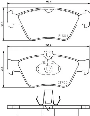MINTEX MINTEX (MDB1736) 1x  MINTEX Brake Pad Set 