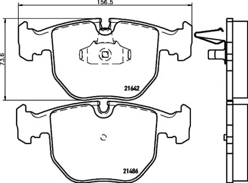 1x  MINTEX Brake Pad Set