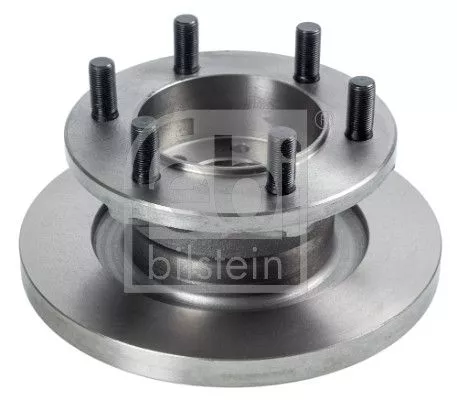 2x Febi Front Solid Brake Disc For Iveco Daily