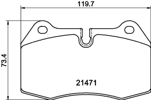 MINTEX MINTEX MDB1752 1x MINTEX MDB1752 Brake Pad Set 