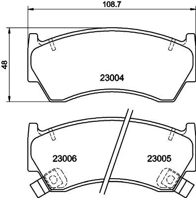 1x MINTEX MDB1760 Brake Pad Set