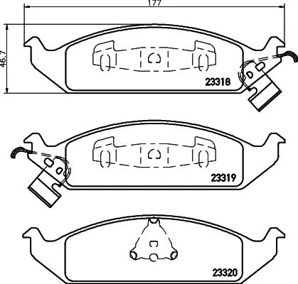 MINTEX MINTEX MDB1784 1x MINTEX MDB1784 Brake Pad Set 