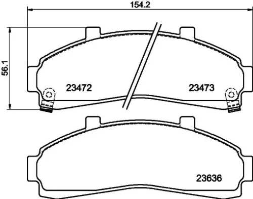 MINTEX MINTEX MDB1785 1x MINTEX MDB1785 Brake Pad Set 