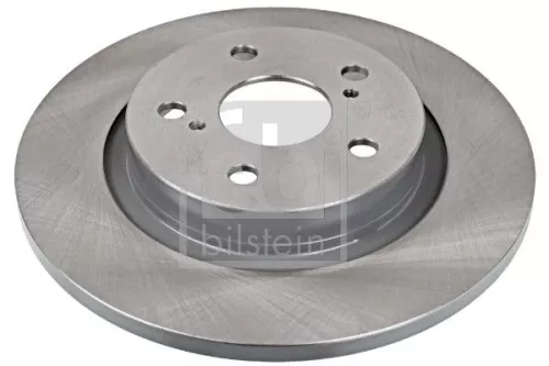 2x Febi Rear Solid Brake Disc For Toyota Avensis