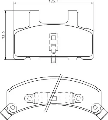MINTEX MINTEX MDB1787 1x MINTEX MDB1787 Brake Pad Set 