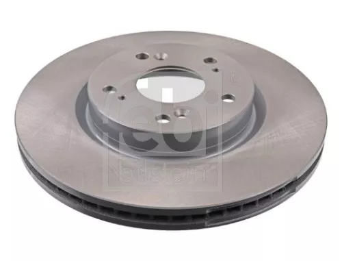 2x Febi Front Internally Vented Brake Disc For Honda Accord Civic Hr-v