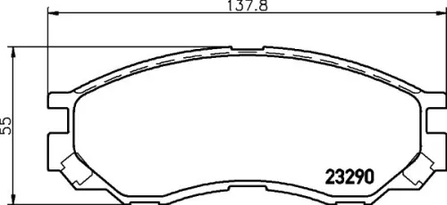MINTEX MINTEX MDB1823 1x MINTEX MDB1823 Brake Pad Set 