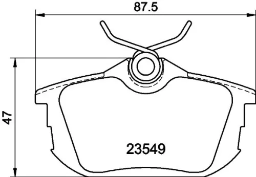 MINTEX MINTEX MDB1831 1x MINTEX MDB1831 Brake Pad Set 