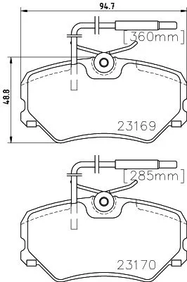 MINTEX MINTEX MDB1869 1x MINTEX MDB1869 Brake Pad Set 