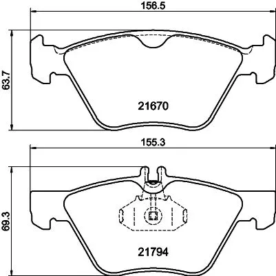 MINTEX MINTEX MDB1871 1x MINTEX MDB1871 Brake Pad Set 