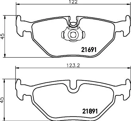 MINTEX MINTEX MDB1879 1x MINTEX MDB1879 Brake Pad Set 