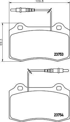 MINTEX MINTEX MDB1882 1x MINTEX MDB1882 Brake Pad Set 