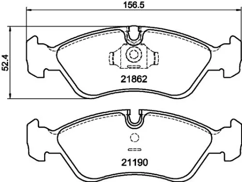 MINTEX MINTEX MDB1889 1x MINTEX MDB1889 Brake Pad Set 