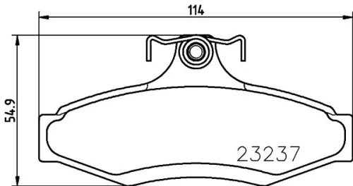 MINTEX MINTEX MDB1899 1x MINTEX MDB1899 Brake Pad Set 