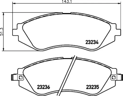 MINTEX MINTEX MDB1900 1x MINTEX MDB1900 Brake Pad Set 