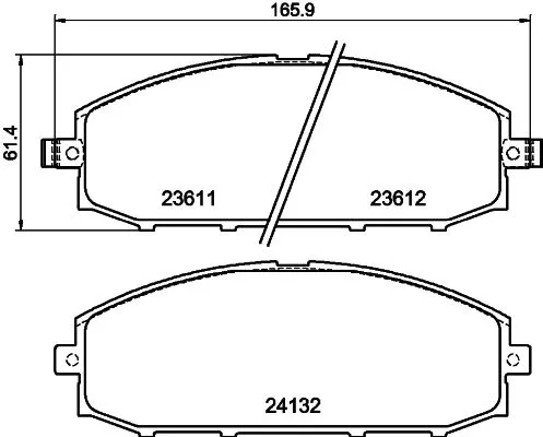 MINTEX MINTEX MDB1902 1x MINTEX MDB1902 Brake Pad Set 