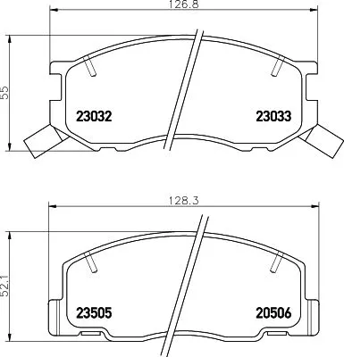 MINTEX MINTEX MDB1909 1x MINTEX MDB1909 Brake Pad Set 