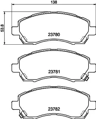 MINTEX MINTEX MDB1917 1x MINTEX MDB1917 Brake Pad Set 