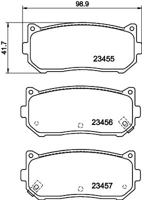 MINTEX MINTEX MDB1922 1x MINTEX MDB1922 Brake Pad Set 