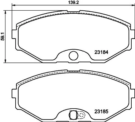 MINTEX MINTEX MDB1928 1x MINTEX MDB1928 Brake Pad Set 