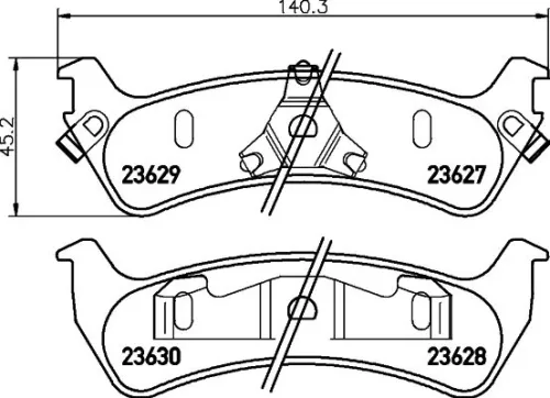 MINTEX MINTEX MDB1933 1x MINTEX MDB1933 Brake Pad Set 