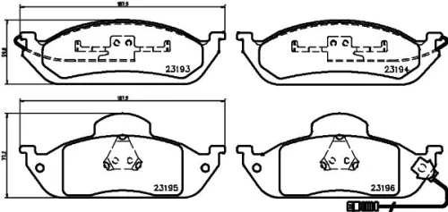 MINTEX MINTEX (MDB1936) 1x  MINTEX Brake Pad Set 