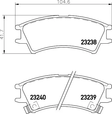 MINTEX MINTEX (MDB1938) 1x  MINTEX Brake Pad Set 