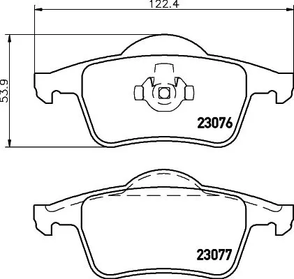 MINTEX MINTEX MDB1943 1x MINTEX MDB1943 Brake Pad Set 