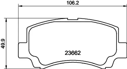 1x MINTEX MDB1945 Brake Pad Set