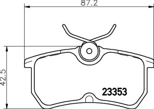 MINTEX MINTEX MDB1959 1x MINTEX MDB1959 Brake Pad Set 