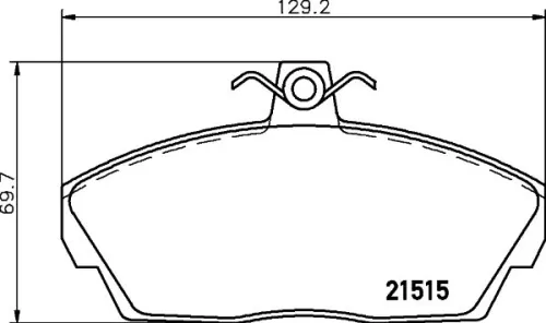 MINTEX MINTEX MDB1972 1x MINTEX MDB1972 Brake Pad Set 