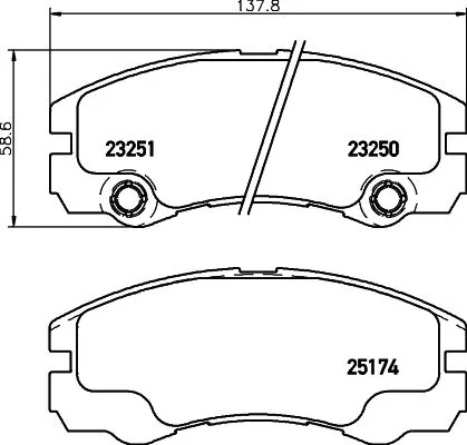 MINTEX MINTEX MDB1985 1x MINTEX MDB1985 Brake Pad Set 