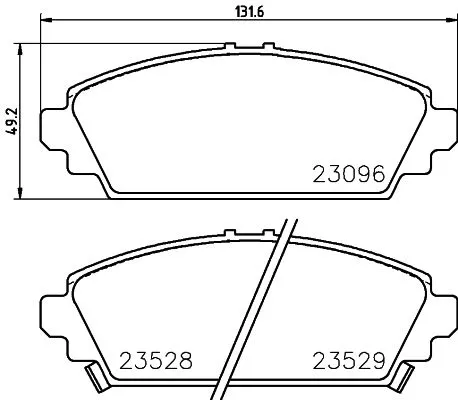 MINTEX MINTEX MDB1988 1x MINTEX MDB1988 Brake Pad Set 