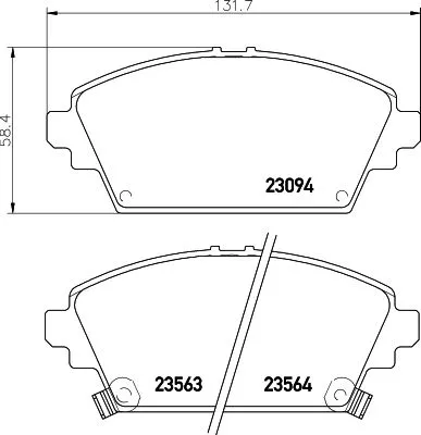 MINTEX MINTEX MDB1989 1x MINTEX MDB1989 Brake Pad Set 